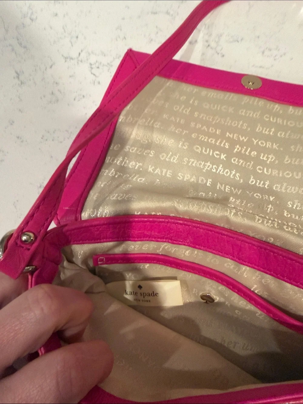 kate spade Barbie Pink Leather Crossbody with Girly Chic Bow Detail